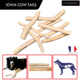 Iowa Cow Tails: Single Ingredient Dog Chews - 6 Inch Regular (pack of 10)