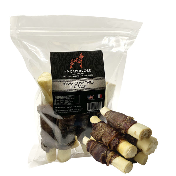 Beef Bones for Dogs K9 Carnivore's Premium Beef wrapped Bones (Pack10