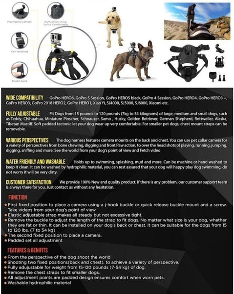 GoPro Dog Camera Mount|Capture your Pet Moments – K9 CARNIVORE
